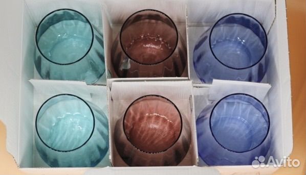 Набор стаканов Livellara Milano цветные 400мл