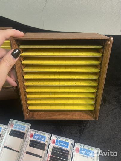 Материалы для наращивания ресниц, лэшбокс