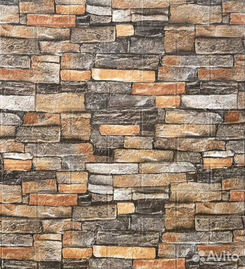 Самоклеящаяся панель для стен пвх 70x70см 6 штук