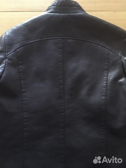 Эко-кожаная куртка мужская