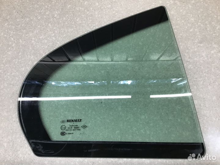 Стекло двери задней правой Renault Fluence 2010