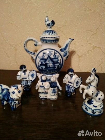 Фигурки Гжель СССР