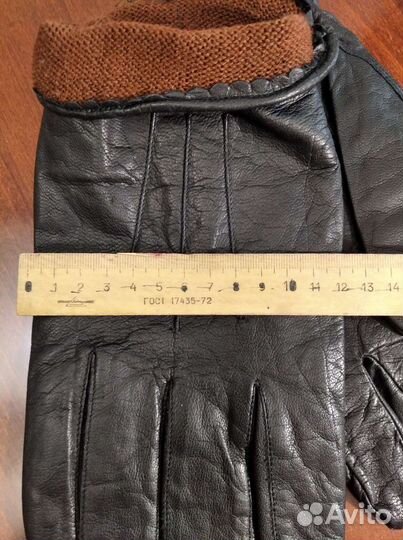 Мужские кожаные перчатки. Новые