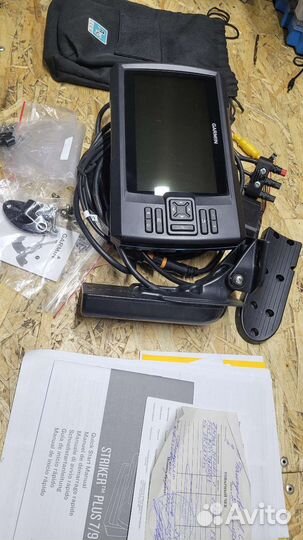 Эхолот garmin striker plus 7sv с датчиком gt52