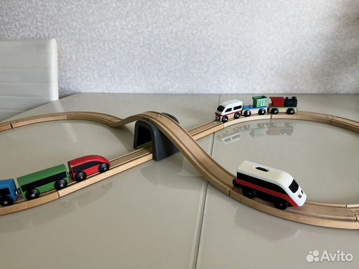 Железная дорога IKEA lillabo деревянная