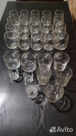 Бокалы стаканы рюмки