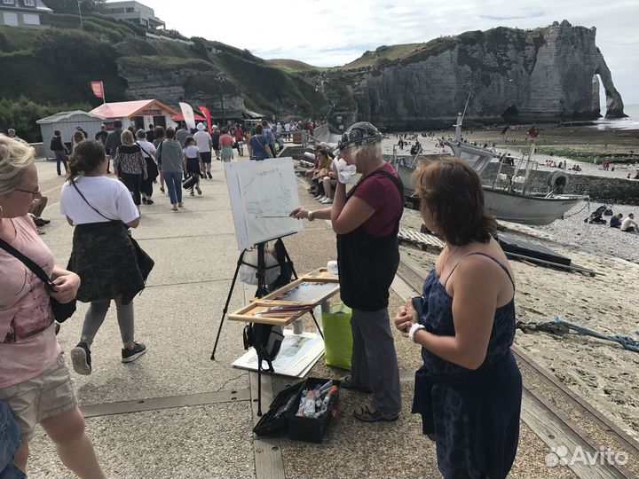 38 Отлив. Этрета. Франция кисти Анны Давыдченко