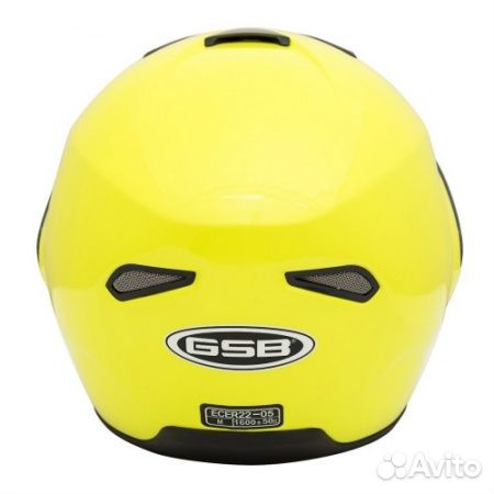 Мотошлем GSB G-339 fluo yellow, M