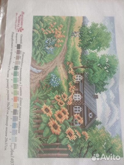 Канва для вышивания,рисунок на канве
