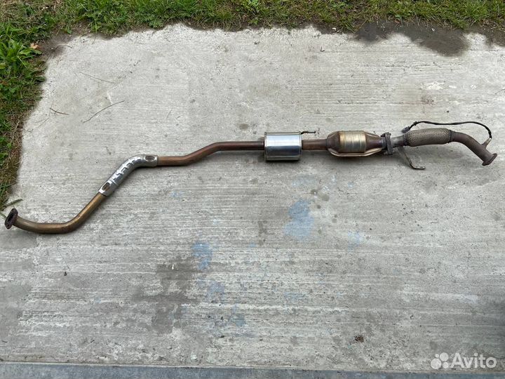 Выхлопная система Киа Рио 3 рестайлинг, хэтчбек