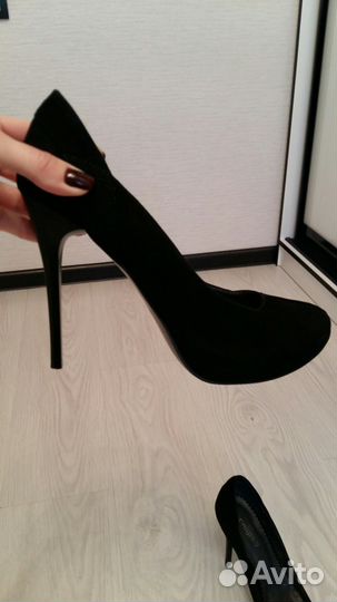 Туфли женские замшевые