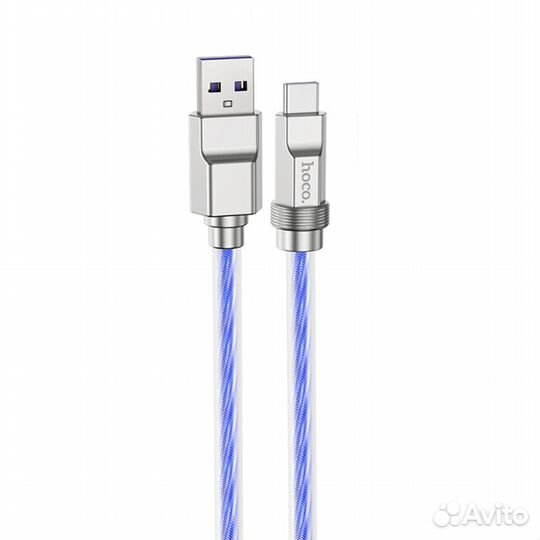 Кабель USB - Type-C hoco U113, 1.0м, 6.0A, PD 100В