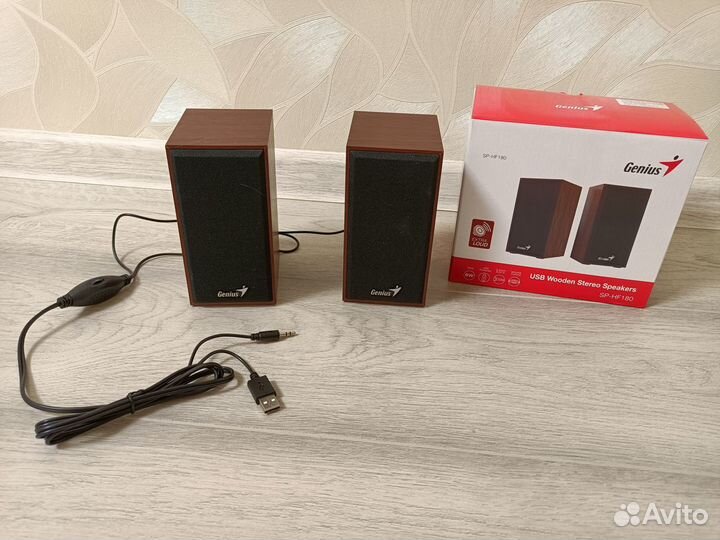 Новые колонки для компьютера Genius, гарантия, 2.0