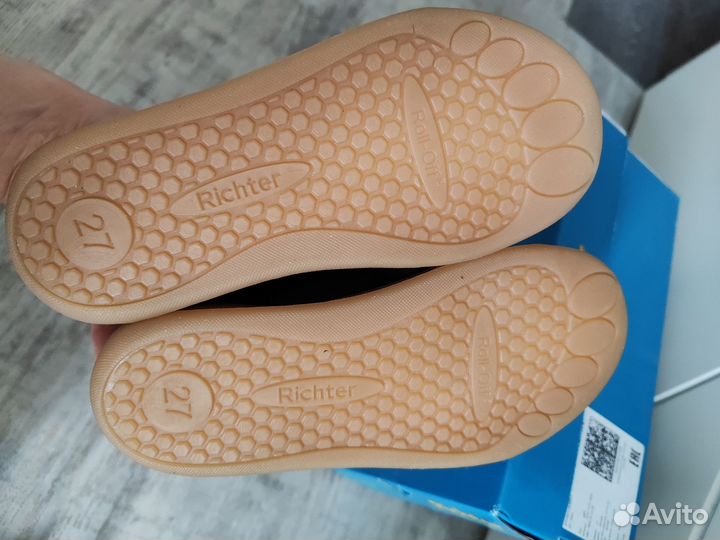 Кроссовки Richter босоногая обувь 27 кожаные