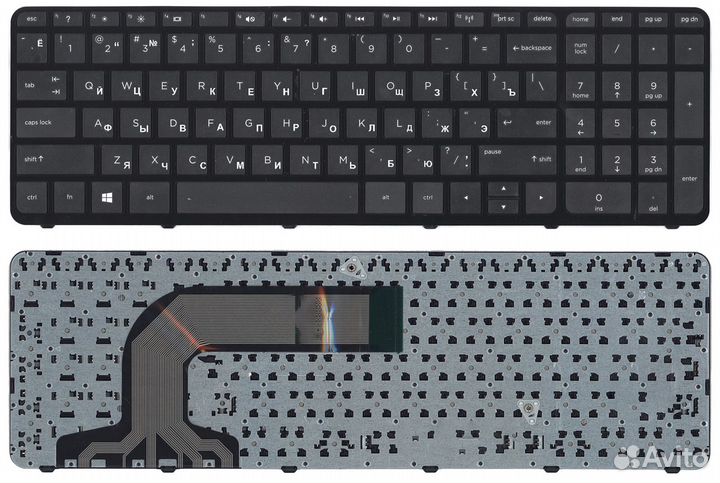 Клавиатура для HP Pavilion 17 17-E черная с рамкой