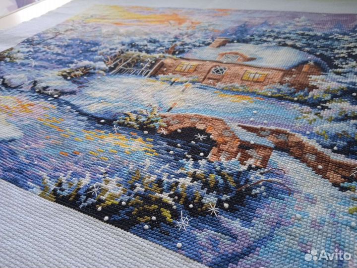 Вышивка крестом. Готовая работа. Отличный подарок