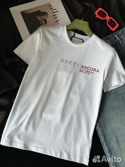 Футболка gucci женская белая эксклюзив