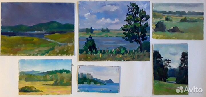 Этюд масло. Пейзажи