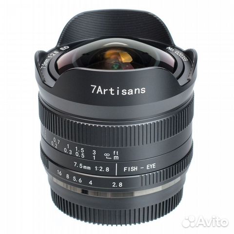 Объектив 7artisans 7.5mm F2.8 II Fuji X
