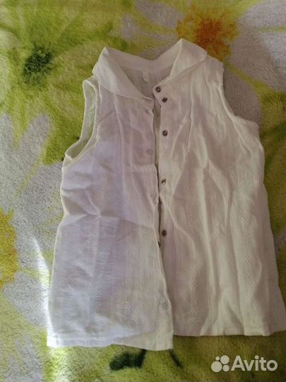 Рубашка без рукавов для девочки