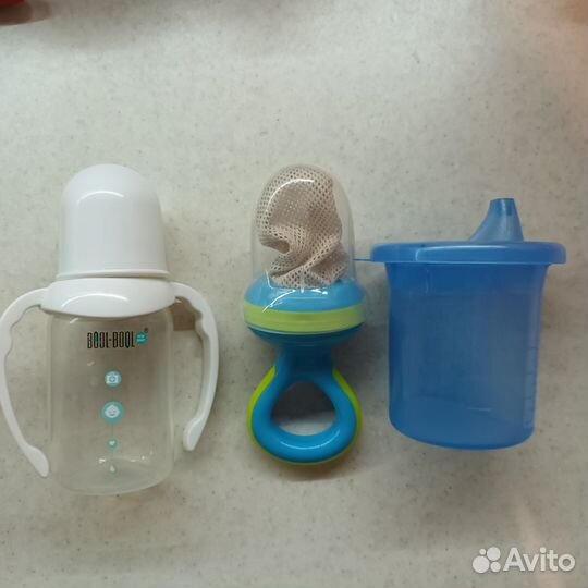 Бутылочка, поильник, ниблер, цепочка-пакетом