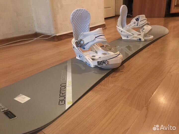 Сноуборд комплект burton, крепления, чехол