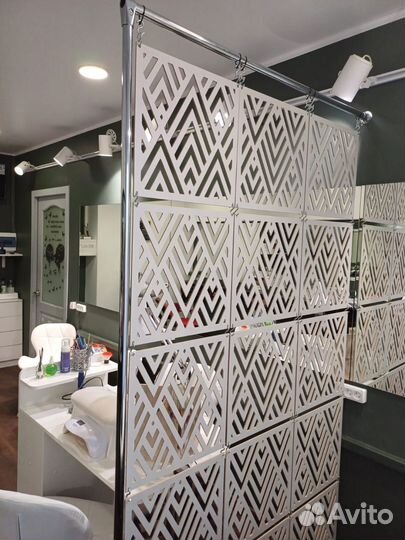 Модульная ширма, подвесная ажурная перегородка