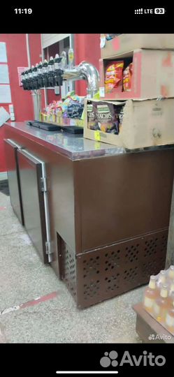 Кегератор горизонтальный с башней и кранами