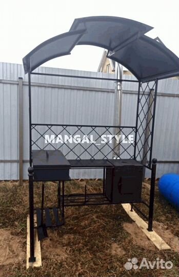Мангал с крышей