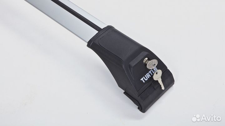 Багажник Turtle на низкие рейлинги серебро