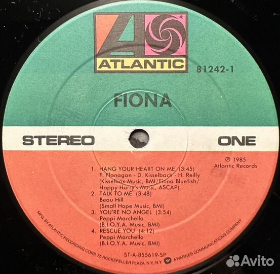 Fiona – Fiona (сша 1985г.)