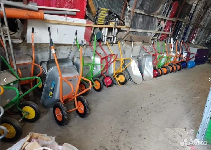 Тачка садовая тачка строительная 1 и 2 колеса