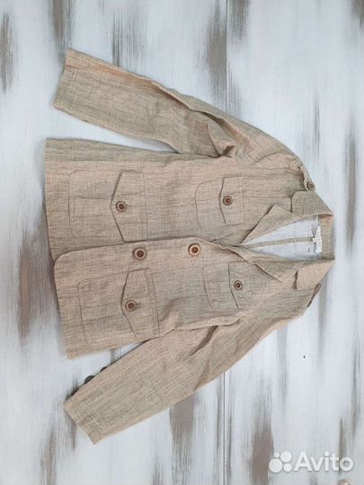 Пиджак детский льняной