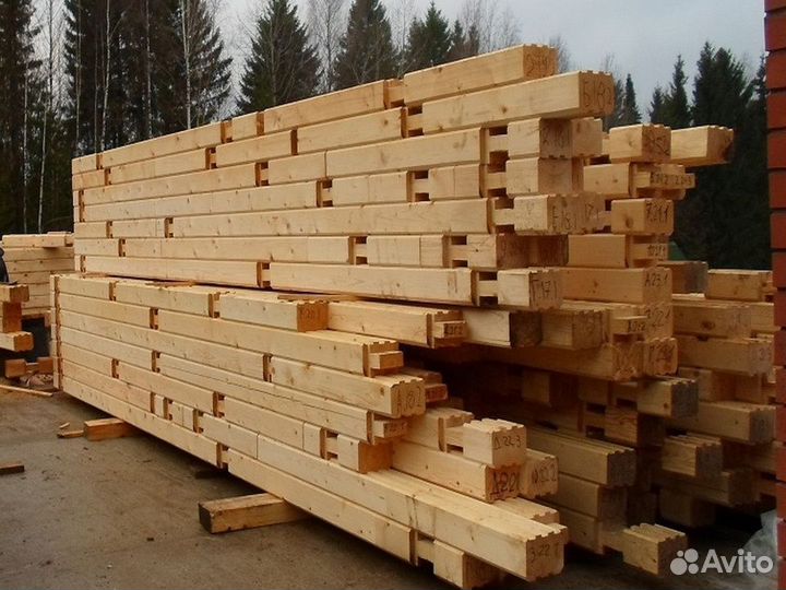 Брус профилированный 195 х145х 6000