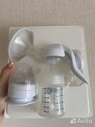 Молокоотсос Новый ручной philips с бутылочкой