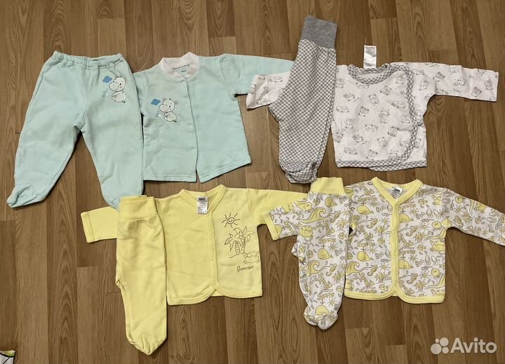 Вещи пакетом на девочку 62 68 74
