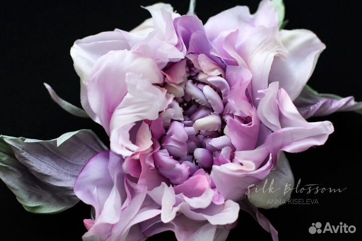 Брошь сиреневая Роза Уизли