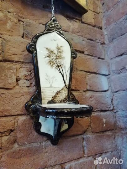 Полочка керамическая антикварная XX века