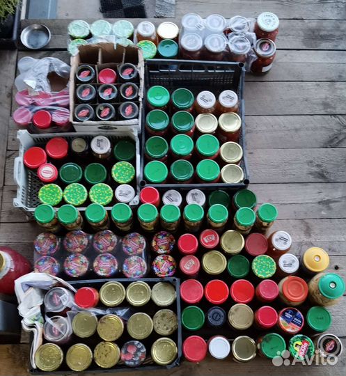 Банки стеклянные 160 штук