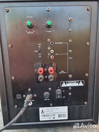 Сабвуфер активный sven HA-620W 60 Вт