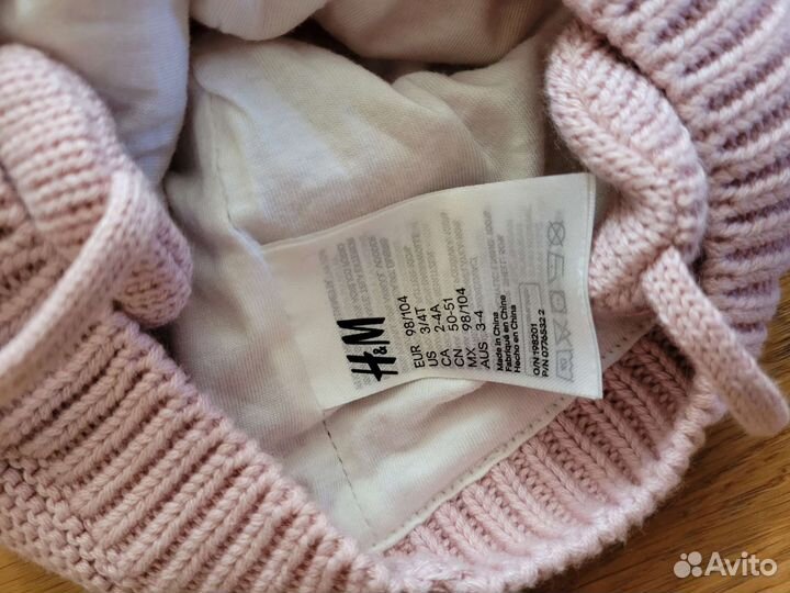 Шапка hm новая 98-104