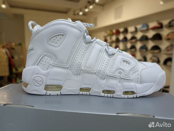 Nike Air More Uptempo Triple White 10us