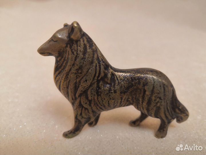 Статуэтка, собака, бронза или латунь