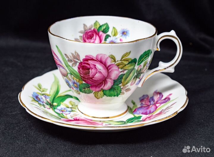 Чайная пара Роял Стюарт, винтаж, Англия