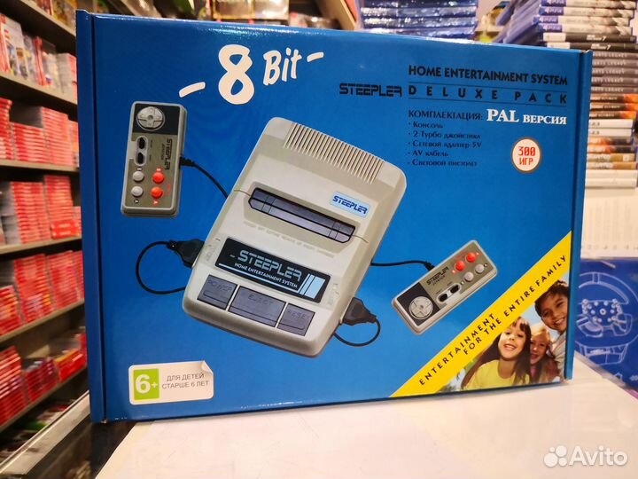 Приставка 8 бит Steepler (+300 игр)