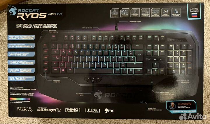 Игровая клавиатура roccat Ryos MK FX MX RGB (Cherr