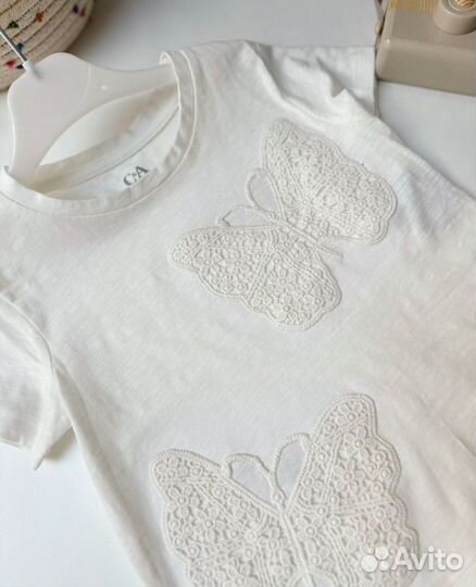 Футболка на девочку c&a 104 110