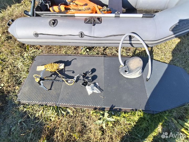 Надувная лодка пвх бу с мотором