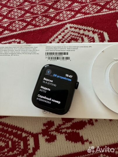 Apple Watch SE(2nd) 44 2023 Midnight