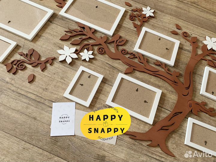 Семейное дерево с фоторамками